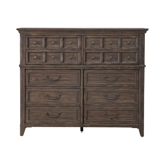Paradise Valley - 10 Drawer Chesser - Dark Brown