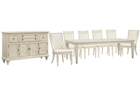 Newport - 8 Piece Extendable Rectangular Dining Table Set