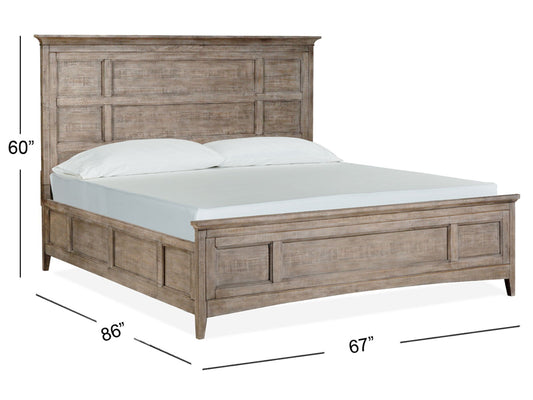 Paxton Place - Complete Panel Bed With Regular Rails