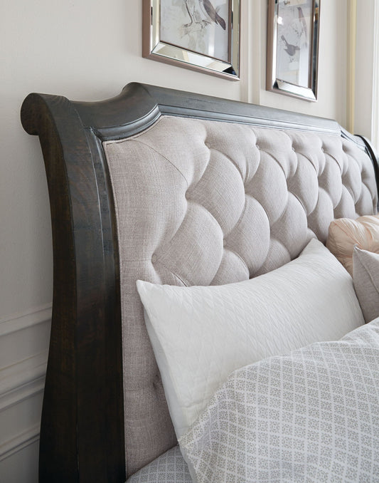 Bellamy - Complete Sleigh Bed With Shaped Footboard