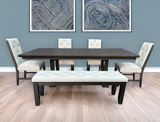 Herbert - Bench - Espresso / Beige