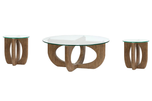 Lainey - Round Cocktail Table Set