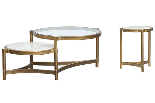 Cassidy - Shaped Cocktail Table Set
