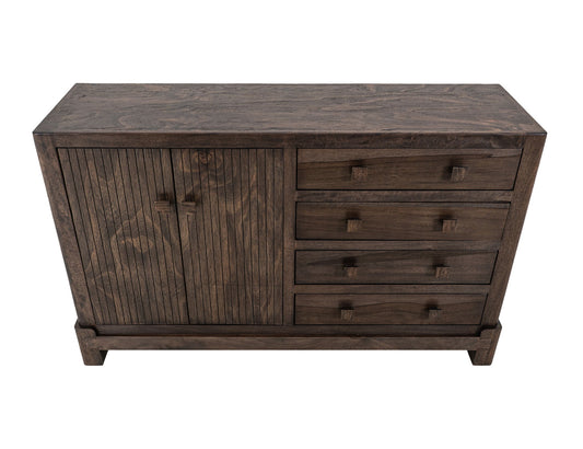 Atenas - Console With 4 Drawer And 2 Doors - Dark Brown