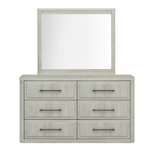 Modern Play - Dresser & Mirror - White