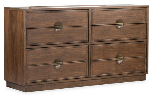 Selena - Double Drawer Dresser - Brown
