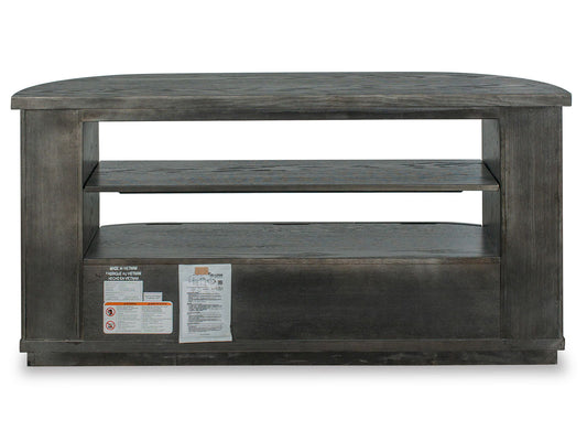 Bosley - Wood Demilune Sofa Table - Coffee Bean
