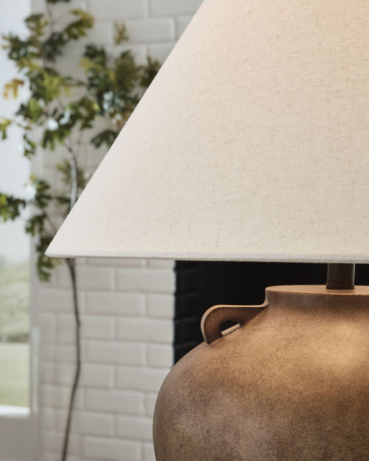 Ferrilby - Poly Table Lamp - Antique Beige