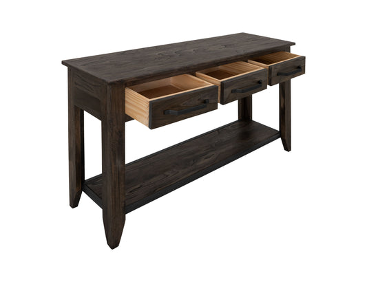 Teak - Sofa Table - Oil Black