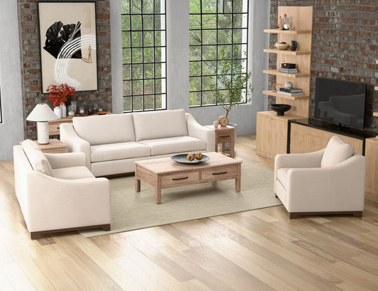 Natural Parota - Sofa - Mink Withe / Katerina Marble