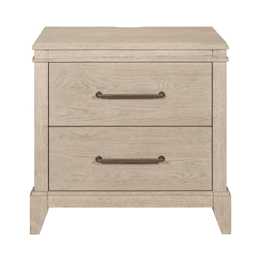 New Haven - Nightstand With Charging Station - White