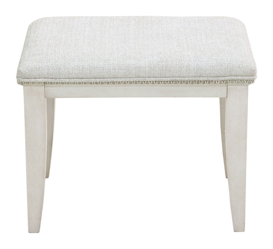 Camila - Vanity Stool - Creamy White