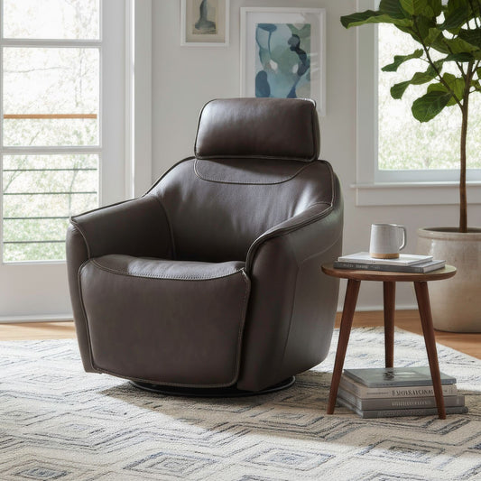 Darby - Swivel Accent Chair With Power Foot & Tilt