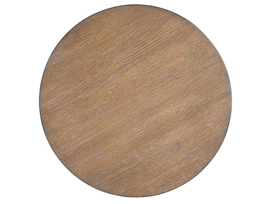 Lansbury - Round Accent End Table - Antique Wheat