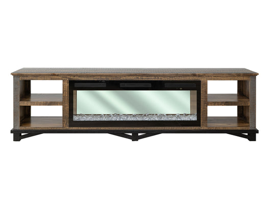 Loft - Electric Fireplace - Two Tone Gray / Brown