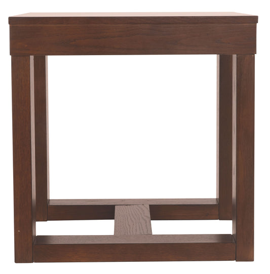 Watson - Square End Table - Dark Brown