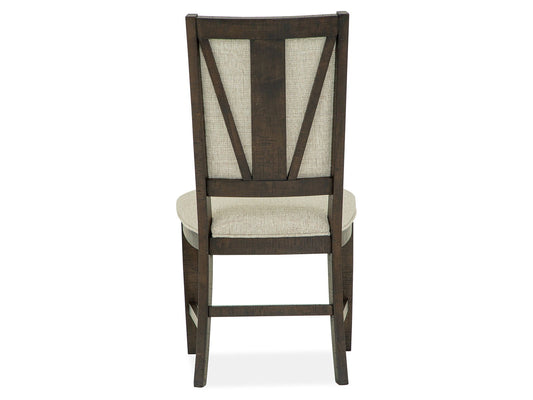 Westley Falls - Step Up Side Chair With Upholstered Seat & Back (Set of 2) - Dark Brown