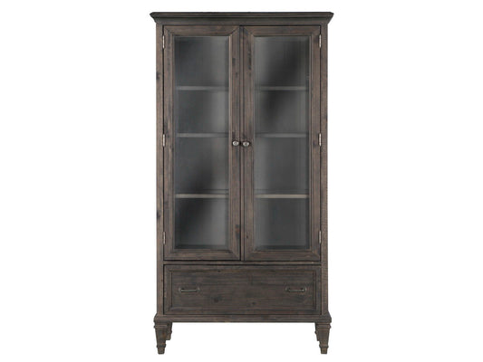 Sutton Place - Door Bookcase - Weathered Charcoal
