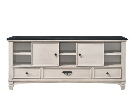 Sawyer - TV Stand - Antique White