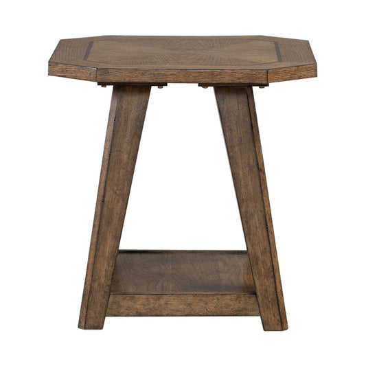 Carolina Park - Octagonal End Table - Brown