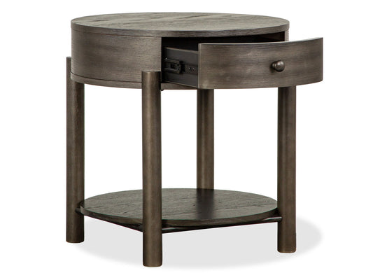 Hadleigh - Round End Table - Coffee Bean