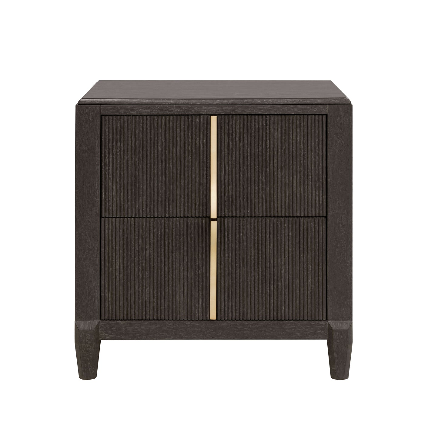 West End Loft - 2-Drawer Nightstand With USB-C Outlets - Brown