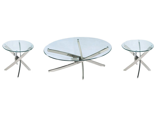 Zila - Oval Cocktail Table Set