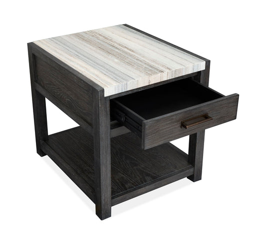 Plum Creek - Rectangular End Table - Ravenwood Black