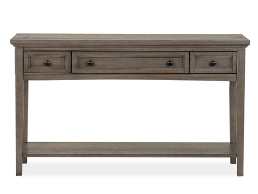 Paxton Place - Rectangular Sofa Table - Dovetail Grey