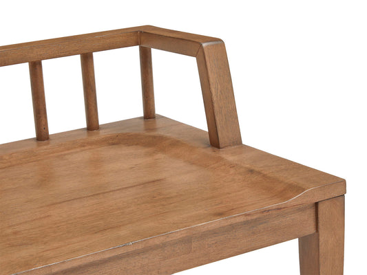 Lindon - Arm Bench With Low Back - Light Brown