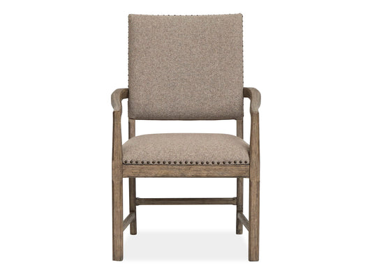 Claremont - Upholstered Arm Chair (Set of 2) - Smokey Taupe