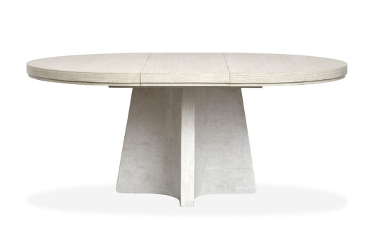 Lorelei - Extendable 54" Round Dining Table - Misty Cloud