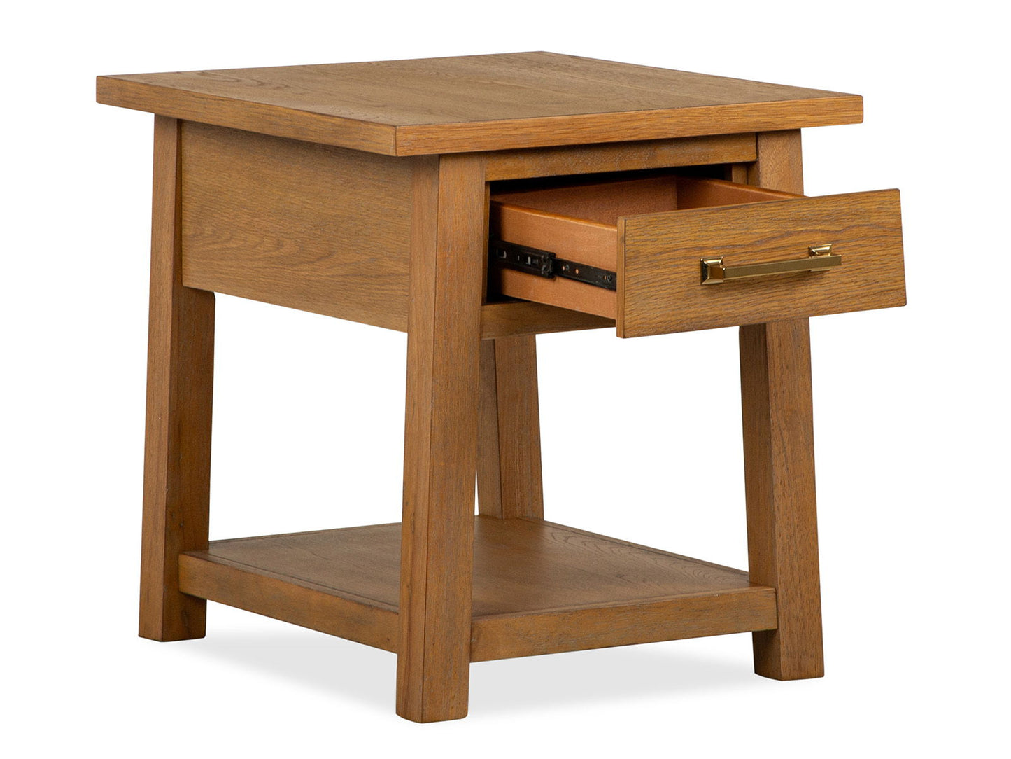 Lindon - Drawer End Table - Belgian Wheat