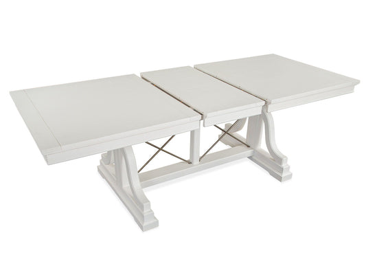 Heron Cove - Trestle Dining Table - Chalk White