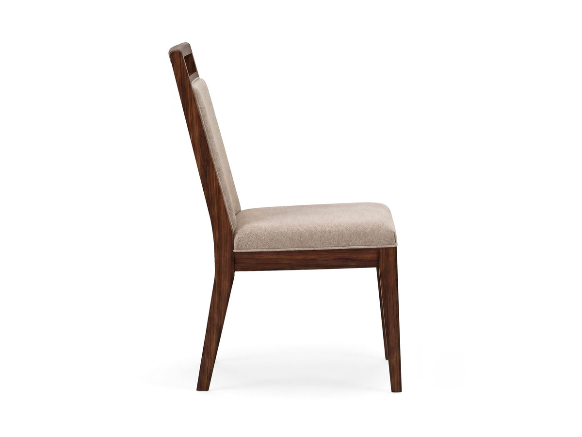 Reena - Upholstered Side Chair (Set of 2) - Rich Brown / Beige