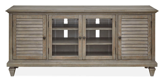 Calistoga - Rustic Entertainment Wall - Dovetail Gray