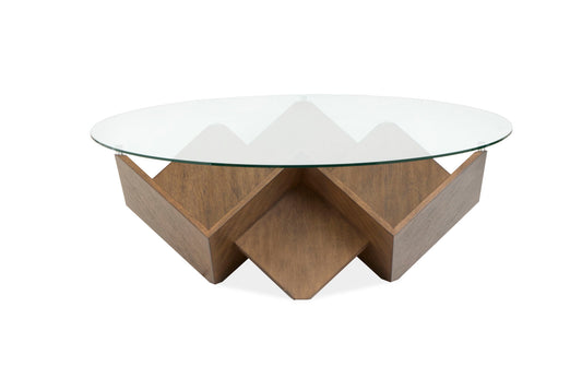 Vector - Round Cocktail Table - Russet