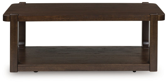 Breckington - Rectangle Cocktail Table - Dark Brown