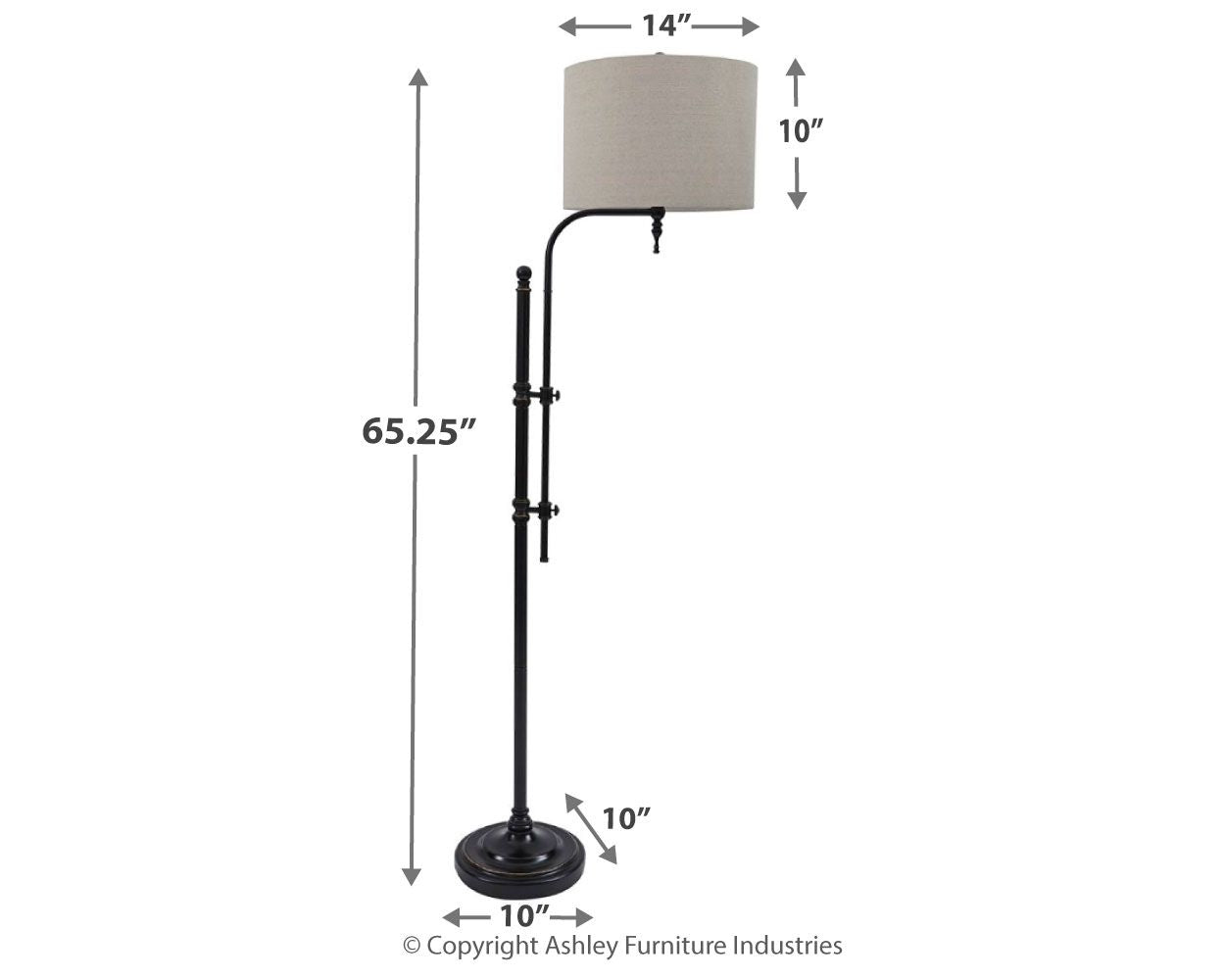 Anemoon - Metal Floor Lamp - Black