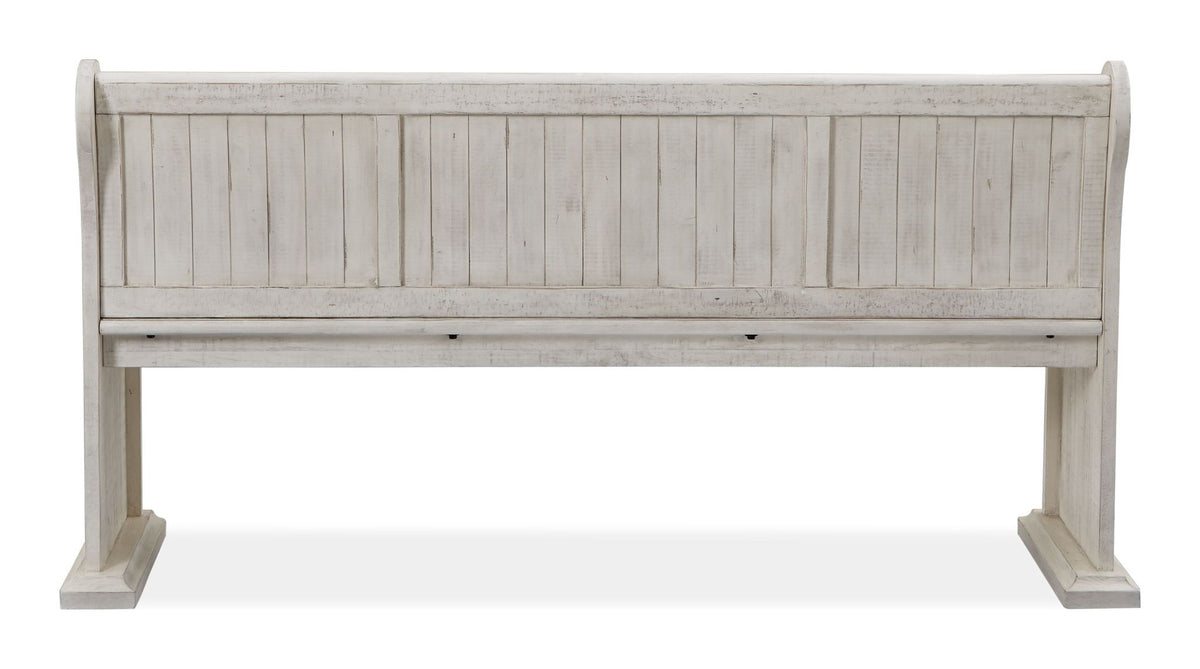 Bronwyn - Bench With Back - Alabaster