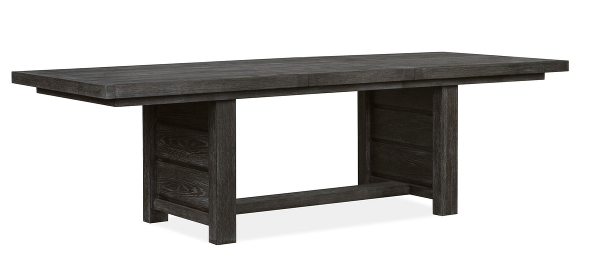 Plum Creek - 10 Piece Extendable Trestle Dining Table Set