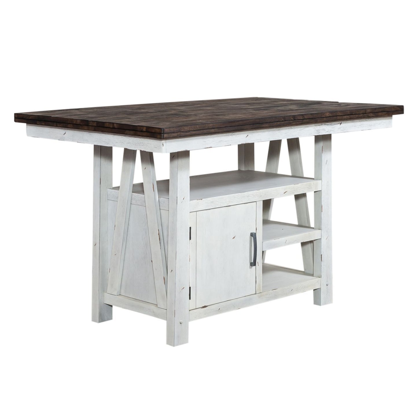 Farmhouse - 5 Piece Gathering Table Set - White