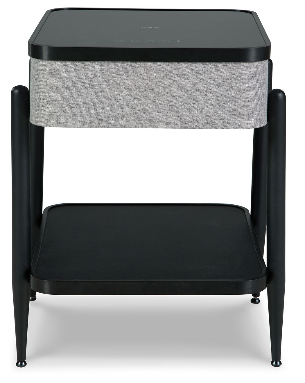 Jorvalee - Accent Table with Speaker - Gray / Black