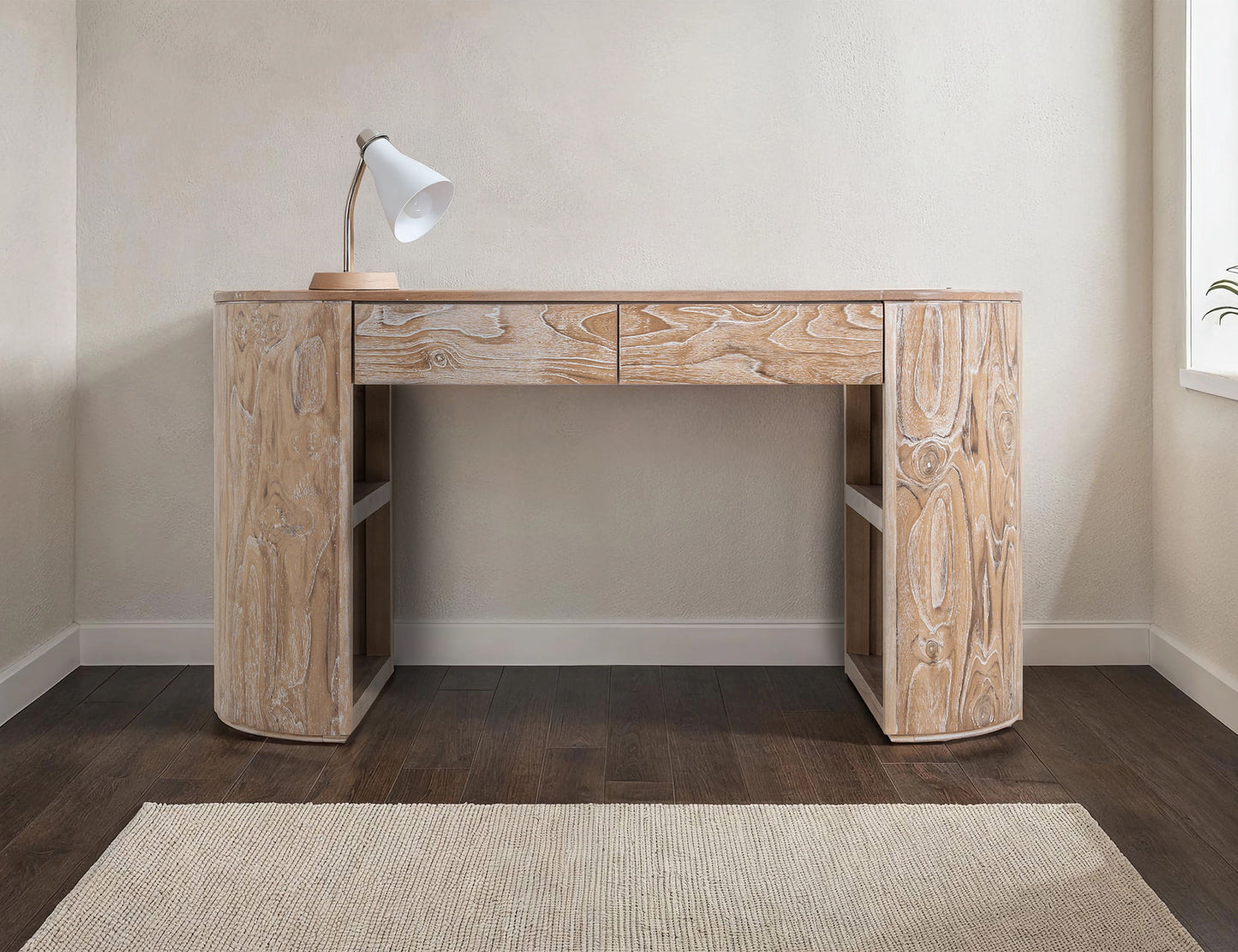 Balam - Desk - Ivory White