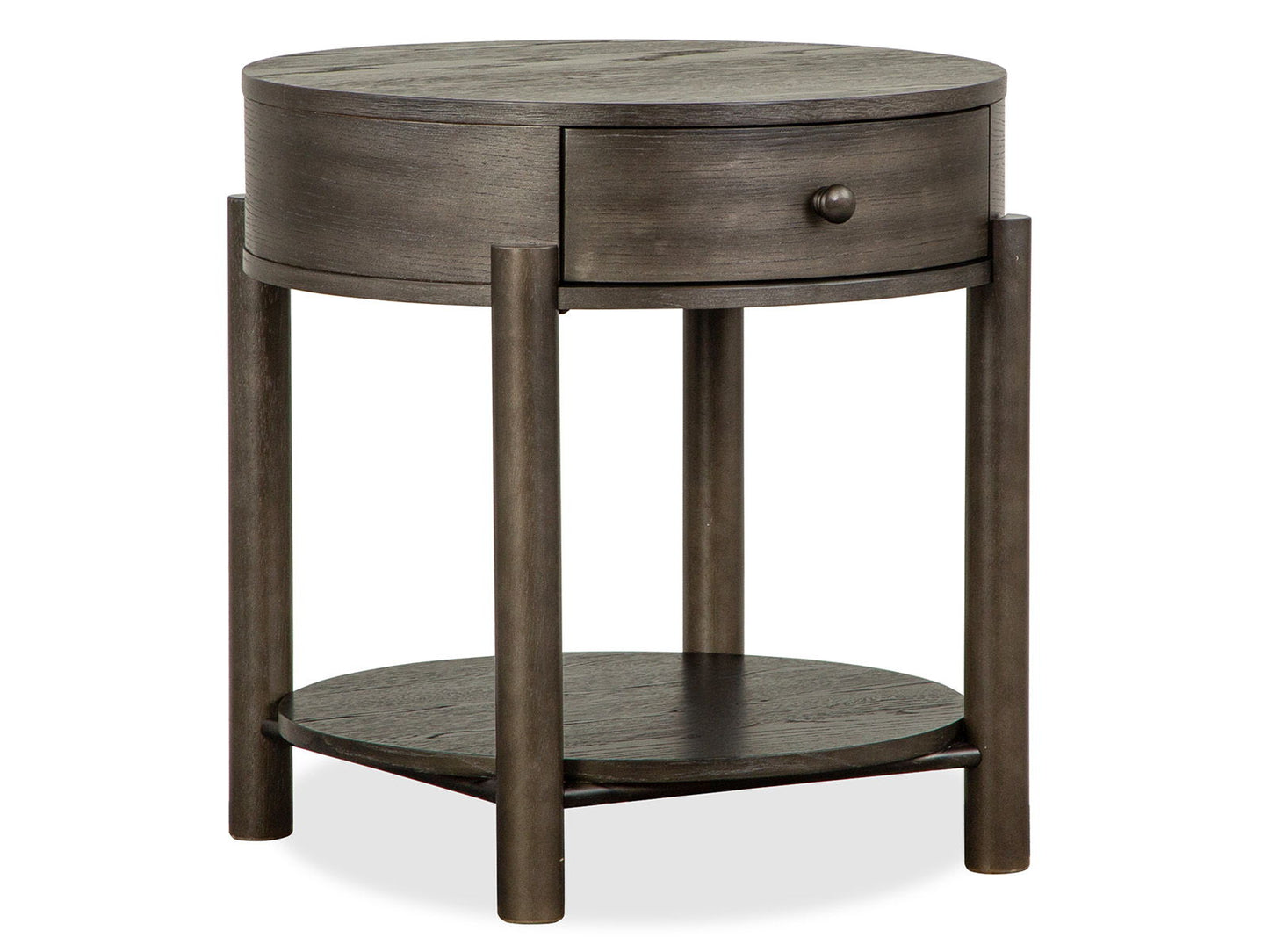 Hadleigh - Round End Table - Coffee Bean