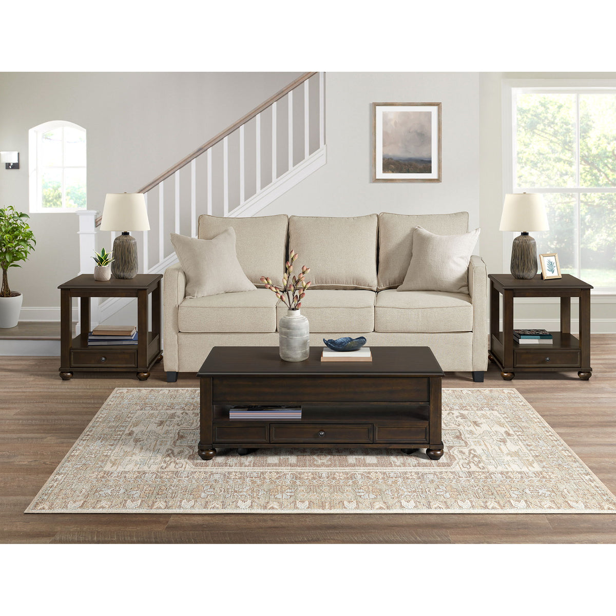 Wagner - Lift-Top Coffee Table With Casters