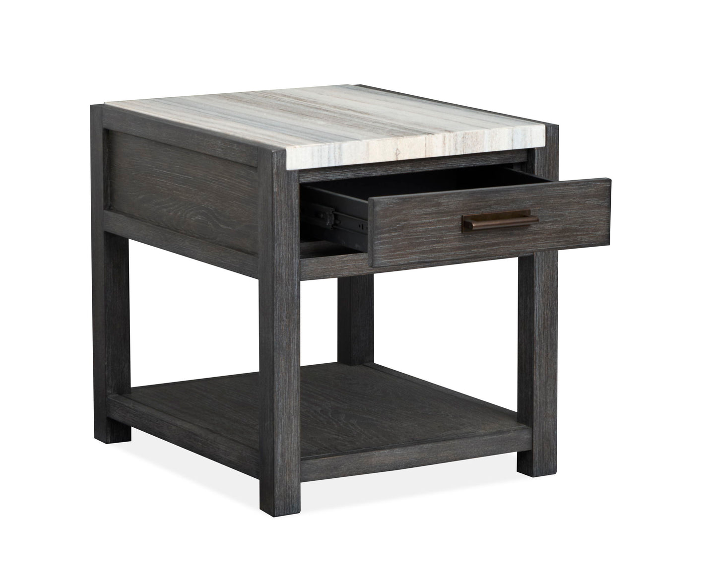 Plum Creek - Rectangular End Table - Ravenwood Black