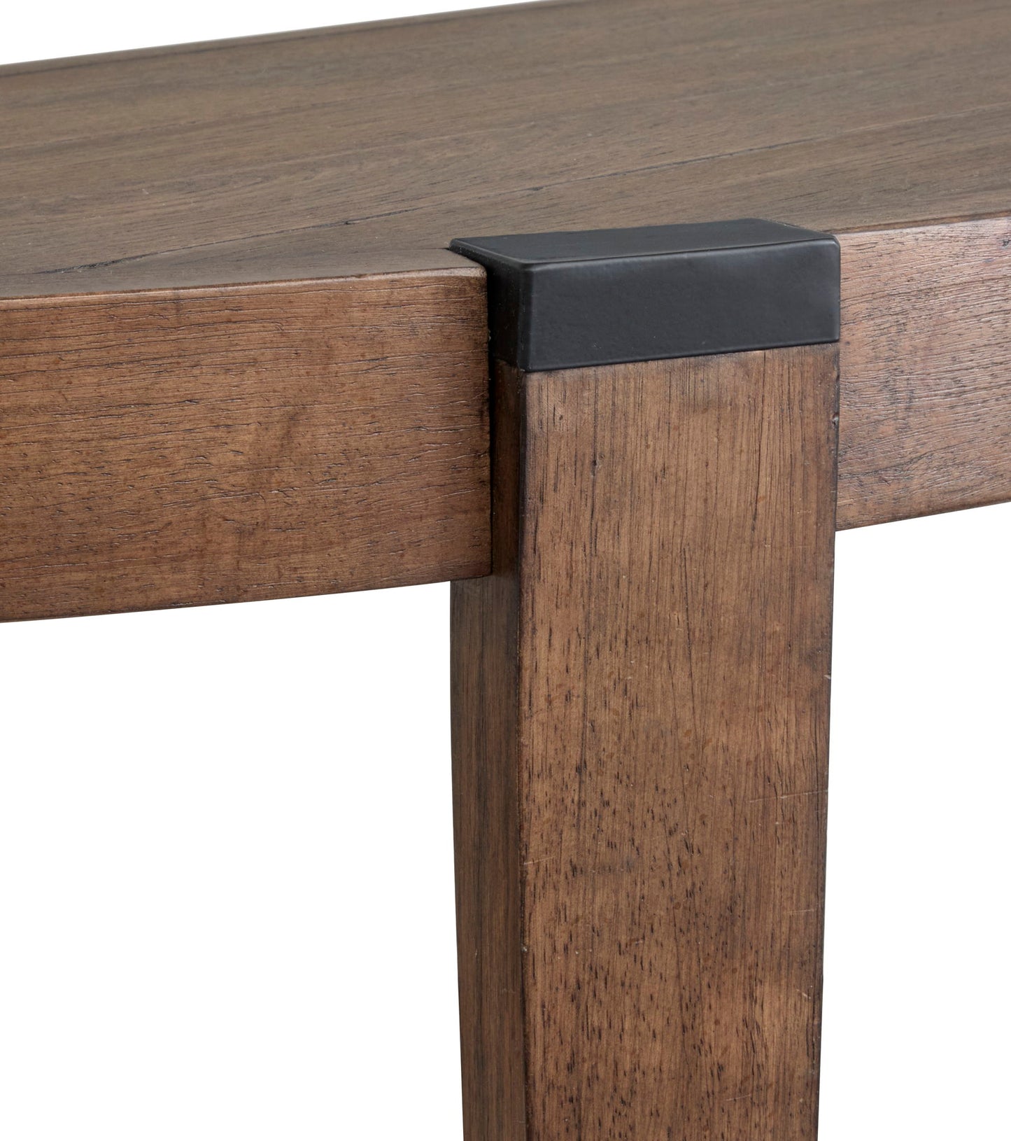 Kaysen - Demilune Sofa Table - Dark Brown
