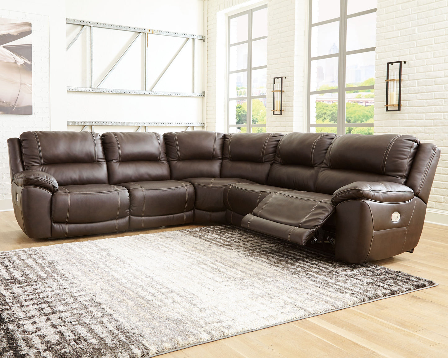 Dunleith - 5 Piece Power Reclining Sectional