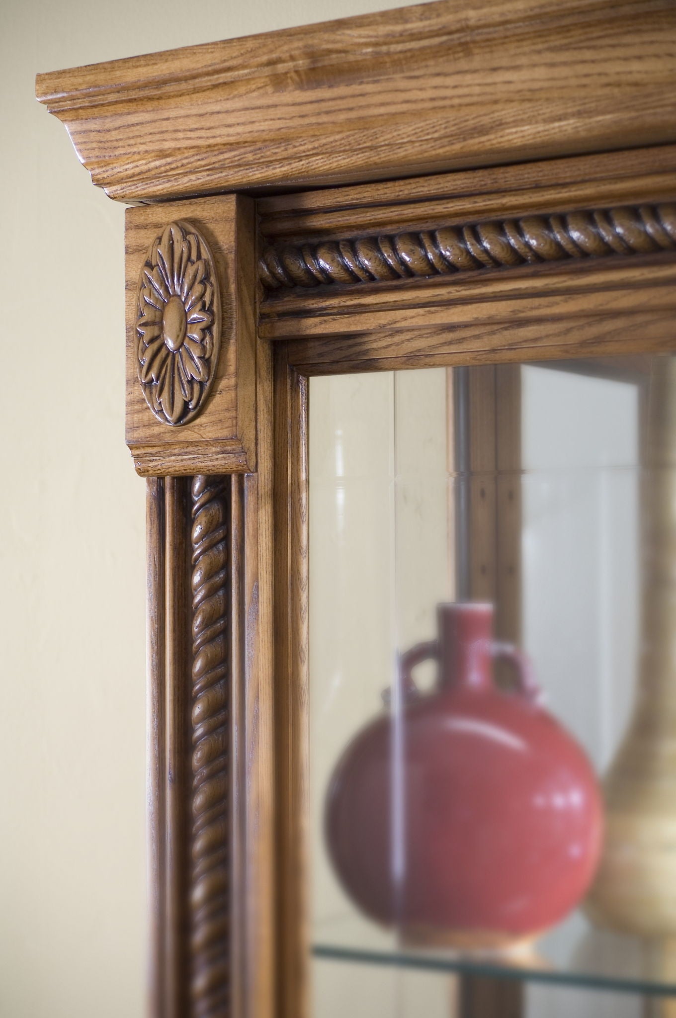 PFC Curios - Lighted Sliding Door 5 Shelf Curio Cabinet